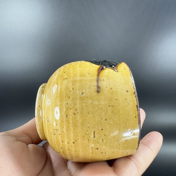 Vintage Japanese Ceramic Porcelain Tea Cup Mug Set 3 With Painted Fruit Speckled - Picture 8 of 16